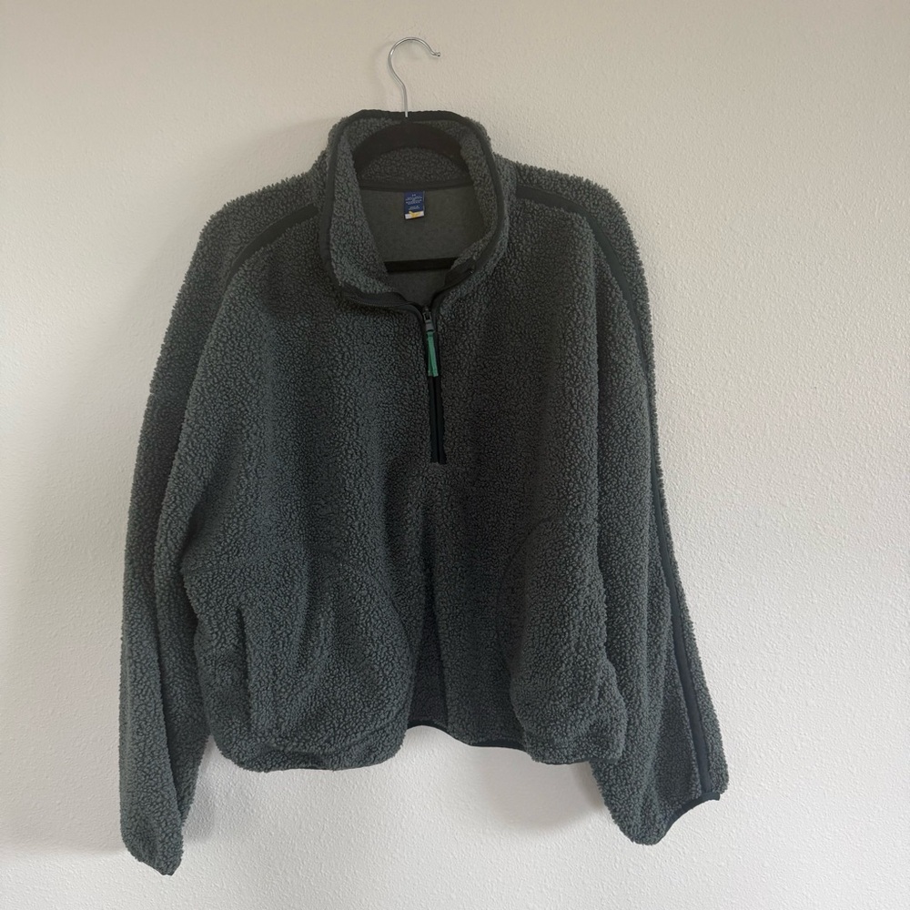 Old Navy Women's Green Fleece Sweatshirt